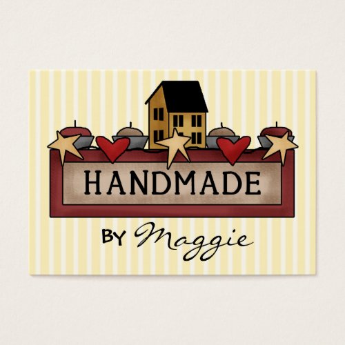 "Handmade By" Card - SRF Business Cards