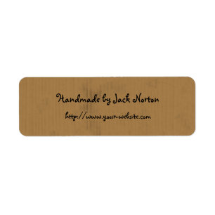 Handmade by - cardboard design label