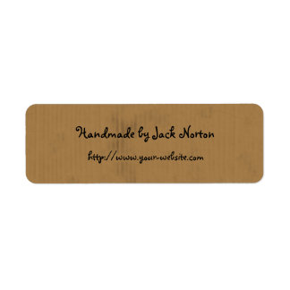 Handmade by - cardboard design label