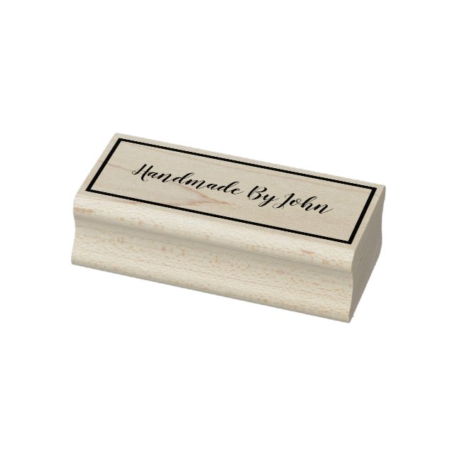 Handmade By Custom Rubber Stamp (Stamp)