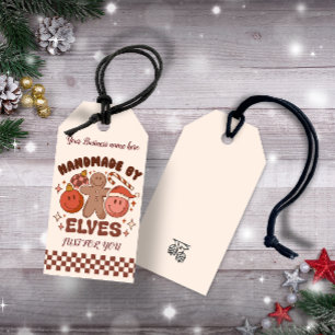 Handmade by ELVES Christmas business customized Gift Tags