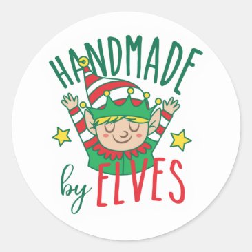 Handmade by Elves - Custe Christmas Classic Round 