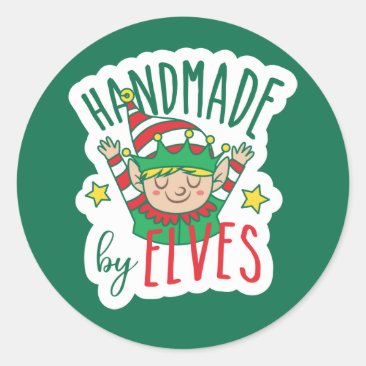 Handmade by Elves - Custe Christmas Classic Round 