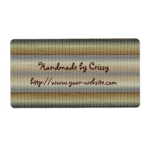Handmade by - knitting design label
