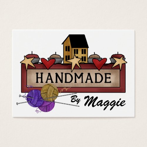 Handmade By (Knitting) ...  SRF Business Card Template