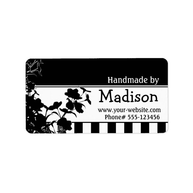 Handmade by - labels (Front)