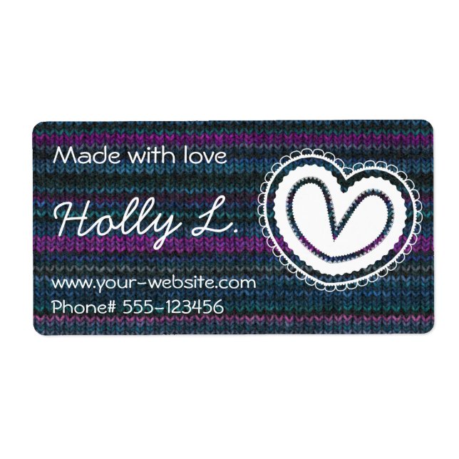 Handmade by - labels (Front)