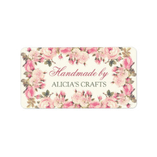 Handmade by labels personalized custom