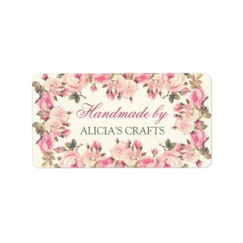 Handmade By Labels Personalized Custom by 17Minutes at Zazzle
