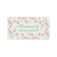 Handmade by labels personalized custom