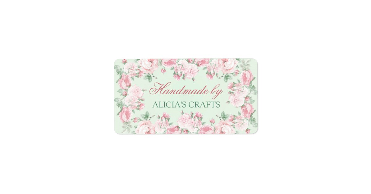 Custom labels for handmade crafts