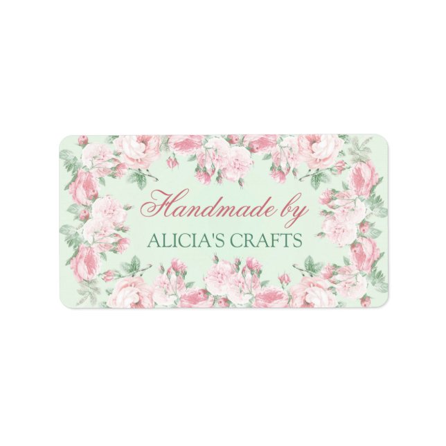 Handmade by labels personalized custom (Front)