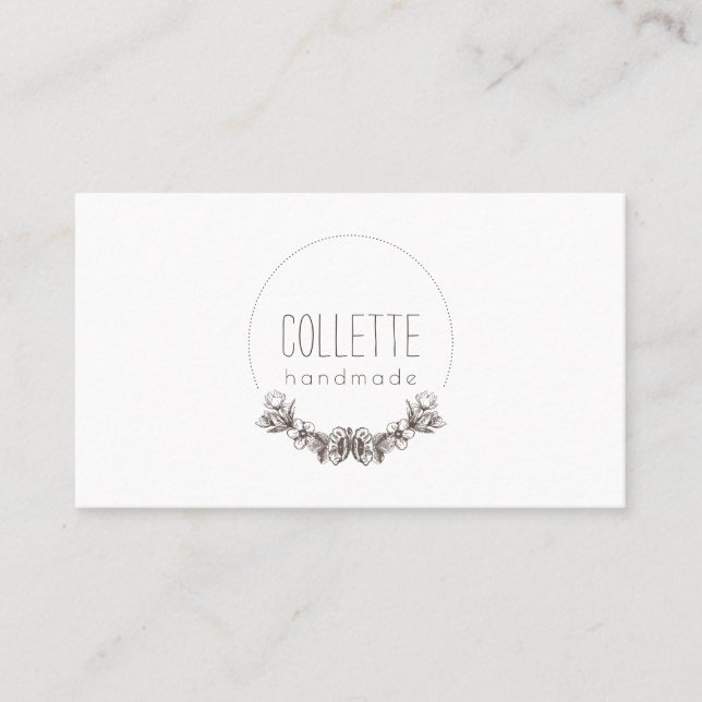 Handmade By Logo Business Card (Front)