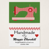"Handmade By" Sewing / Seamstress / Craft - SRF (Front & Back)