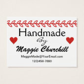"Handmade By" Sewing / Seamstress / Craft - SRF (Back)