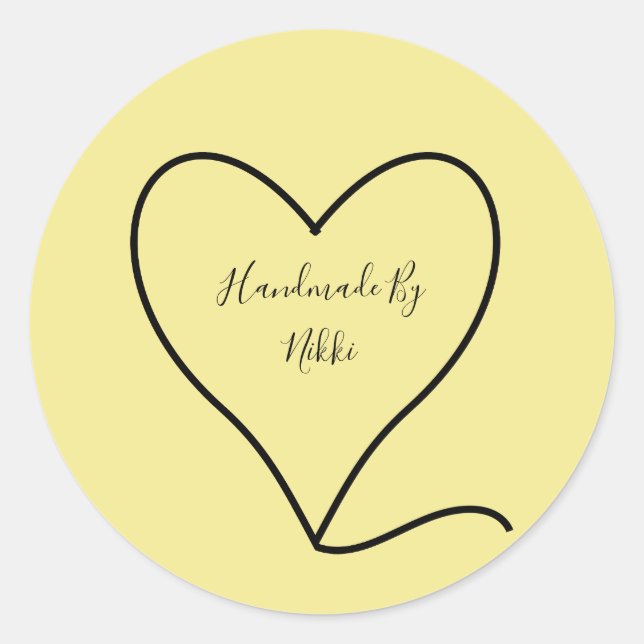 Handmade By Stickers (Front)