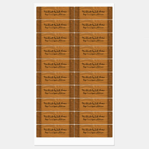 Handmade by - wood design labels