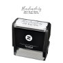 Handmade by Your Business Name Custom Self-inking Stamp