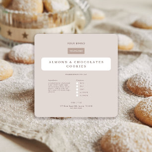 Handmade Candies Food Label Home Bakery Branding