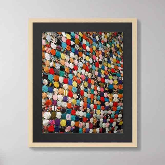 Handmade colored circles spread  framed art (Framed Front)