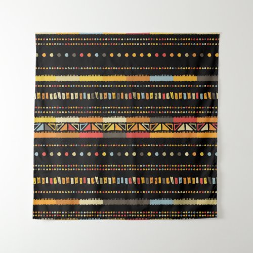 Handmade colored stripes bright tribal seamless pa tapestry