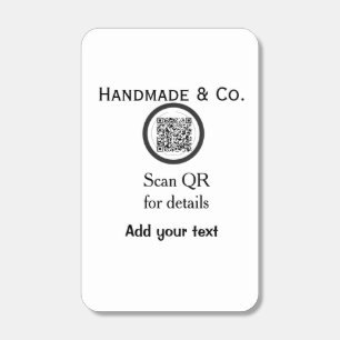 Handmade company business Scan QR details name dat Matchboxes