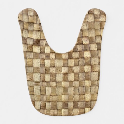 Handmade Craft Basket Seamless Texture Baby Bib