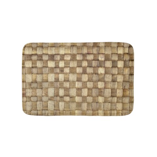 Handmade Craft Basket Seamless Texture Bath Mat