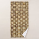 Handmade Craft Basket Seamless Texture Bath Towel