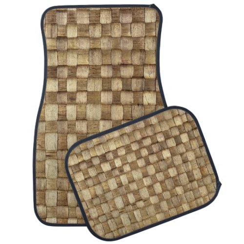 Handmade Craft Basket Seamless Texture Car Floor Mat