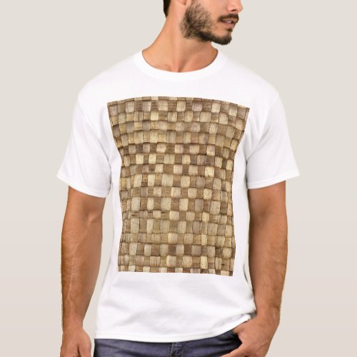 Handmade Craft Basket Seamless Texture T_Shirt