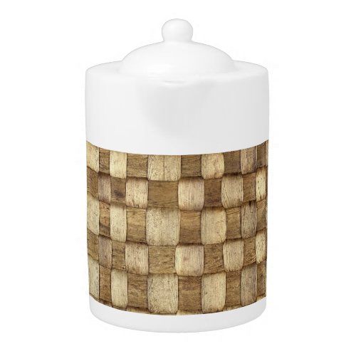 Handmade Craft Basket Seamless Texture Teapot