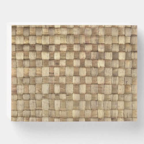Handmade Craft Basket Seamless Texture Wooden Box Sign