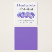 Handmade Craft Purple Watercolor (Front & Back)