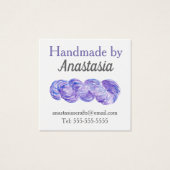 Handmade Craft Purple Watercolor (Front)