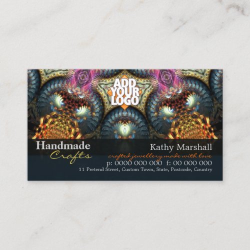 Handmade Crafts Jewellery Art w/ Logo Business car Business Card Templates