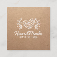 Handmade crafts modern brown kraft paper rustic