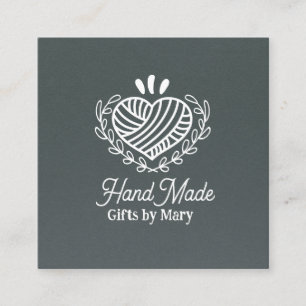 Handmade crafts paper rustic calling card