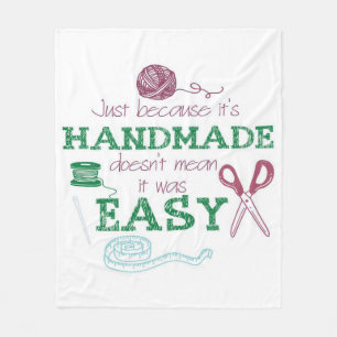 Handmade Crochet Lover Gift Perfect Gift Idea Fleece Blanket