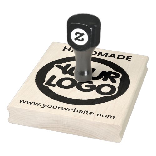 Handmade  Custom Business Logo Rubber Stamp