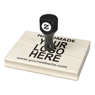 Handmade Custom Business Logo Rubber Stamp