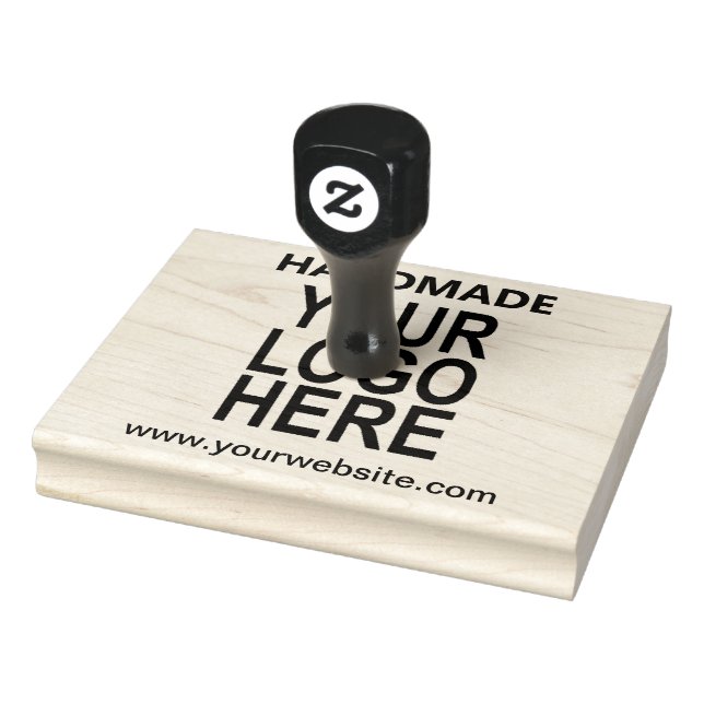 Handmade  Custom Business Logo Rubber Stamp (Stamp)