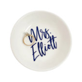 Handmade Engraved Engagement Vanity Tray  (Top)