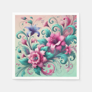 Handmade Floral Printed Napkin – Elegant & Unique