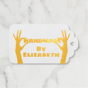 Handmade Foil Gift Tags