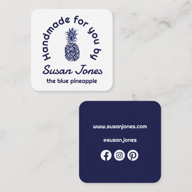 handmade for you  enclosure card (Front/Back)