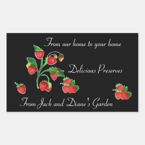 Handmade for You Farmers Market Strawberry Label