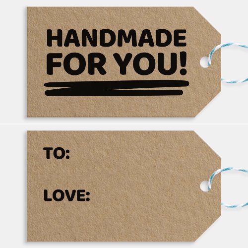 Handmade For You Gift Tag for Crafters