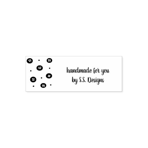 Handmade for You Mini Sewing Buttons Self_inking Stamp