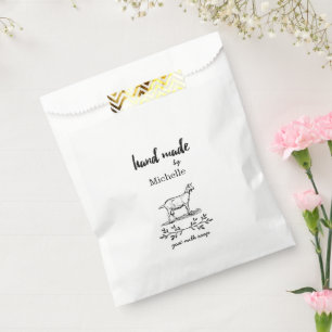 Handmade Goat Milk Soap Personalized Monogram Favor Bag